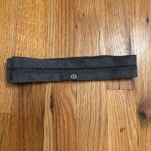 Lululemon Charcoal Athletic Headband Workout Yoga Running Hair Band